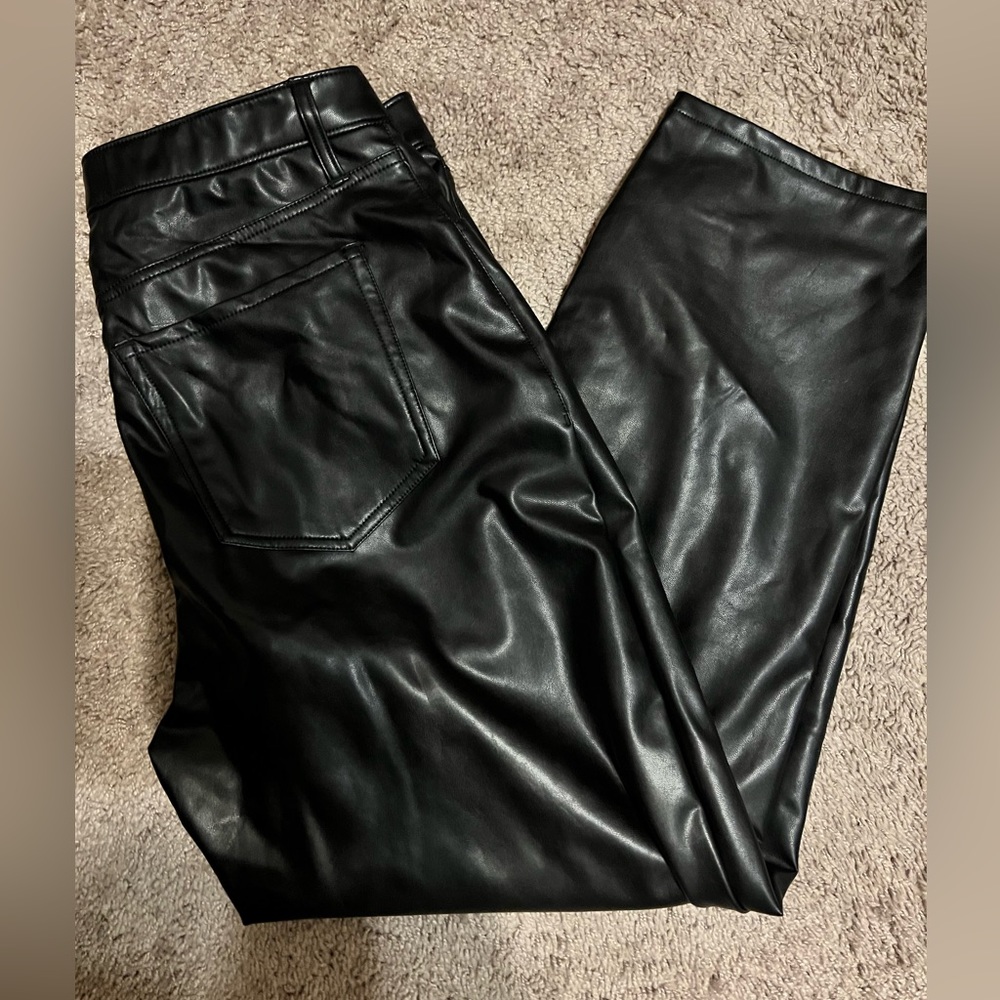 Abercrombie curve love vegan leather pants